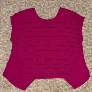 Lane Bryant Split-Tail Pink Top